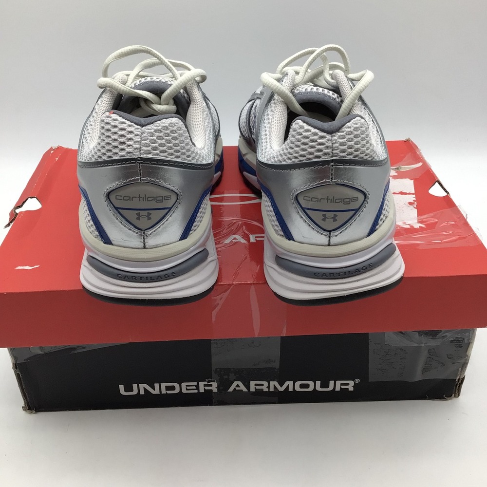 Under Armour UA HOVR Apparition 3027595-105 Mens Shoes Gray‎ Blue Size 8.5 New - Picture 4 of 6